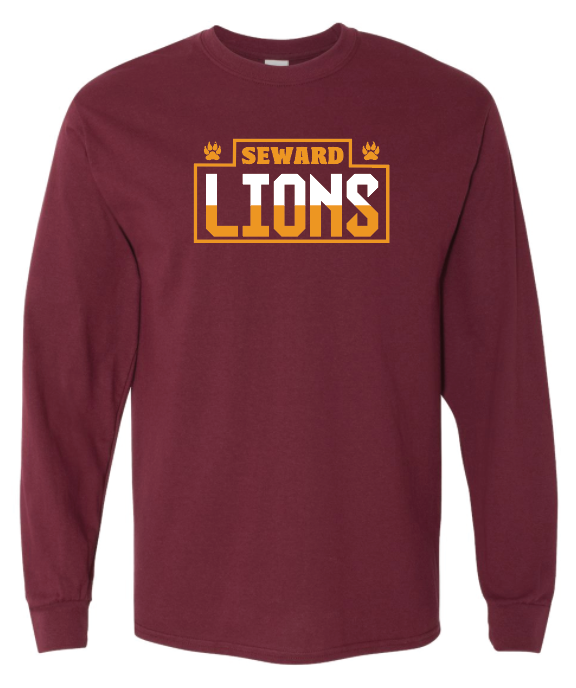 Seward Long Sleeve T-Shirt 4 Maroon