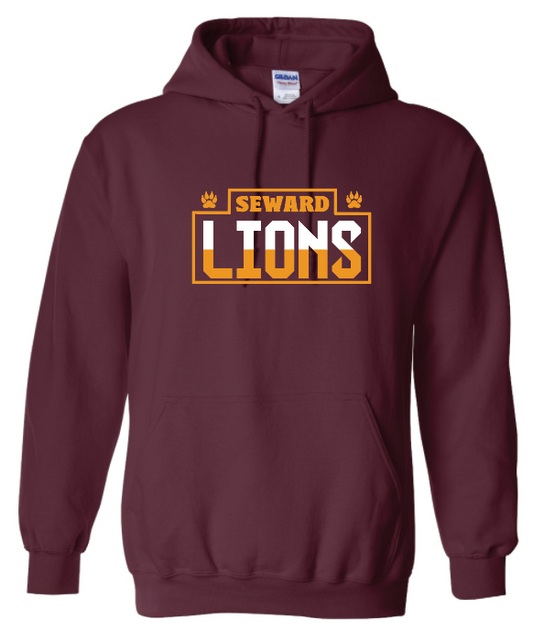Seward Heavy Blend™ Hooded Sweatshirt Maroon 4
