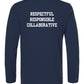 New Field Elementary Long Sleeve T-Shirt Navy